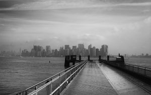 Manhattan seen from Ellis island